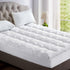 Giselle Bedding 5cm Bamboo Pillowtop Mattress Topper 1000GSM Mattress Pad for Back Pain Relief Washable Breathable Protector with 45cm Deep Pocket Queen