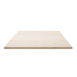 Giselle Bedding Latex Mattress Topper, 5cm Thick Cooling Bed Pad for Side Sleepers Pain Relief, 7 Zone Foldable Mat with Washable Cover for Guest Room Bedroom Double