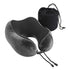 Wanderlite Travel Pillow for Airplanes Memory Foam Neck Pillows for Traveling, Soft & Washable Cover with Storage Bag, Portable Plane Accessories for Airplanes Offices Cars, Grey
