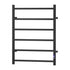 Devanti Heated Towel Rail 6 Round Bars  with Timer Electric Heater Warmer Rack