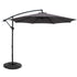 Instahut 3m Outdoor Umbrella w/Base Cantilever Beach Garden Patio Charcoal