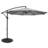 Instahut 3m Outdoor Umbrella w/Base Cantilever Beach Garden Patio Grey