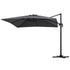 Instahut Outdoor Umbrella 3m Umbrellas Cantilever Stand Sun Roma 360 Degree Charcoal