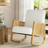 Artiss Armchair Rocking Chair Boucle Rattan White
