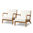 Artiss 2X Armchair Faux Fabric Beige
