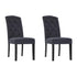 Artiss Dining Chairs Set of 2 Linen Parsons Chair Dark Grey