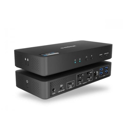mbeatÂ® mbeat USB-C Triple 4K Display Docking Station Triple 4K@60Hz  1 Ã— HDMI 2.0  Host Port: 1 Ã— USB-C 10Gbps 2 Ã— USB-C 10Gbps 4 Ã— USB-A 5Gbps