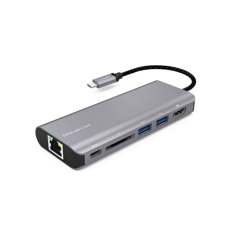 (LS) mbeatÂ® Elite USB Type-C Multifunction Dock - USB-C/4k HDMI/LAN/Card Reader/Aluminum Casing/Compatible with MAC/Desktop PC Notebook Laptop Devices