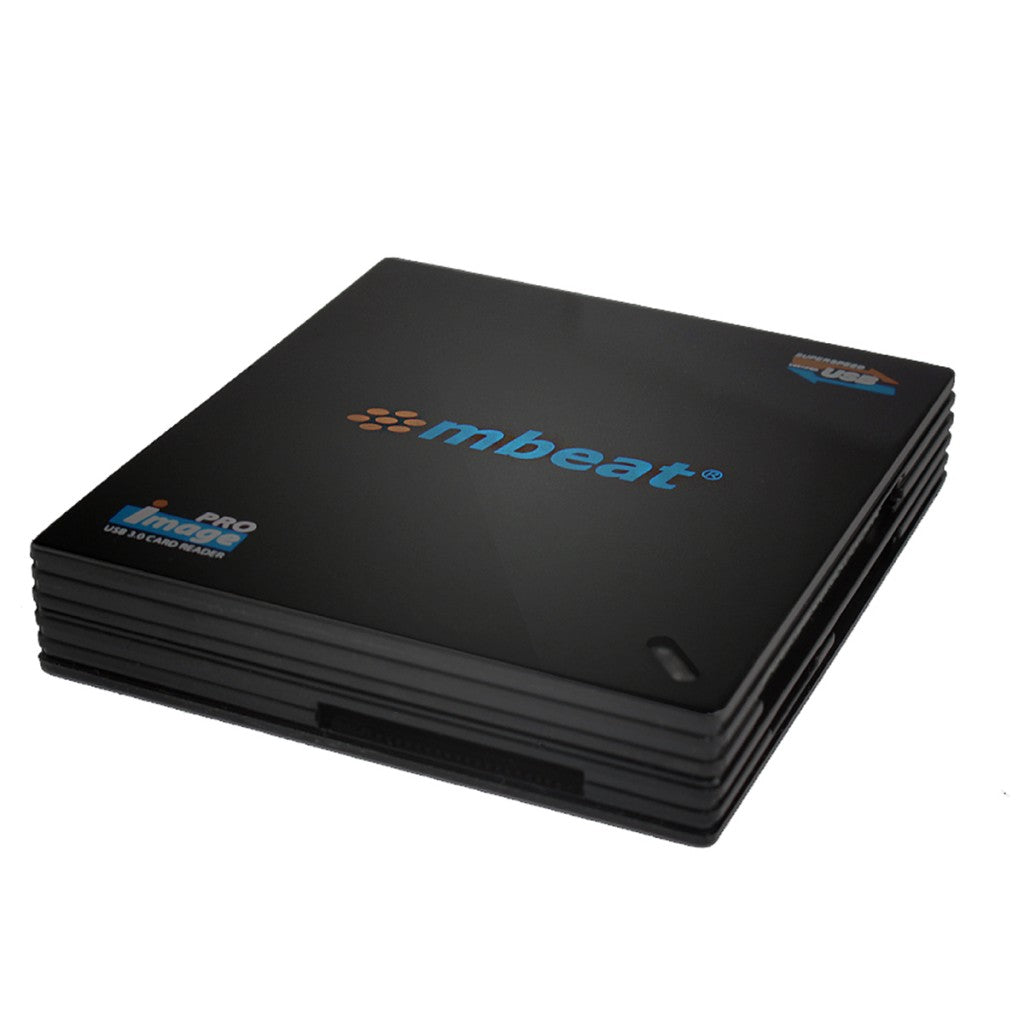 mbeatÂ® USB 3.0 Super Speed Multiple Card Reader - 2x SD and 2x Micro SD/Compatible SDHC/MicroSDHC to SDHC/MicroSDHC/USB 3.0 (LS)