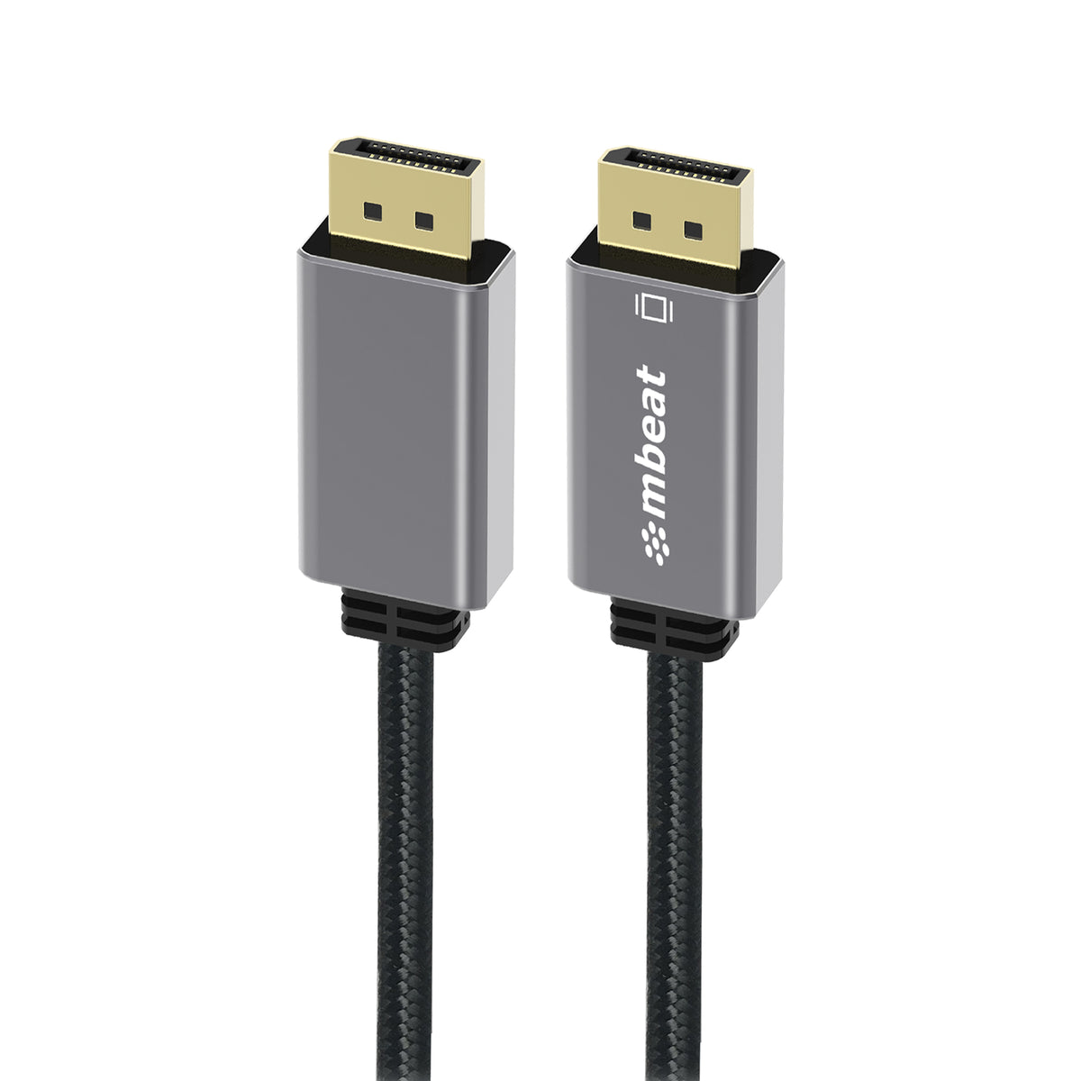 mbeatÂ® Tough Link 1.8m Display Port Cable v1.4 - Connects Computer, Laptop to HDTV, Monitor, Gaming Console, Supports 8K@60Hz (7680Ã—4320) -Space Grey