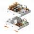 Artiss 2 Pack Pull Out Drawers for Cabinets Expandable Cabinet Organizer White