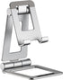 Urbanoki Portable Phone Tablet Stand Dual Folding Desk Travel Cradle Dock
