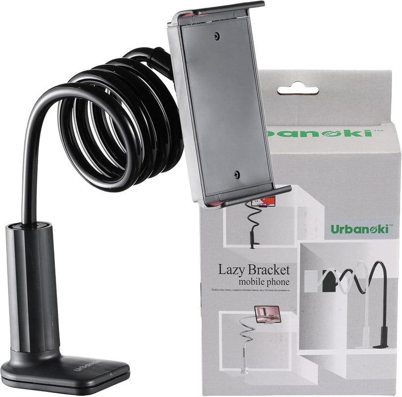 Urbanoki Gooseneck Phone Holder Flexible Clamp Mount for Bed Desk