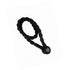 Magnetic weaved rope tieback Black