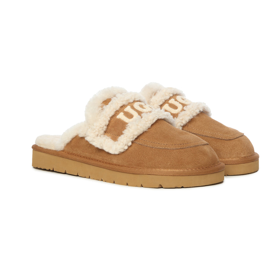 DKUGG ERIN SCUFF- Size S 35/36 - Chestnut