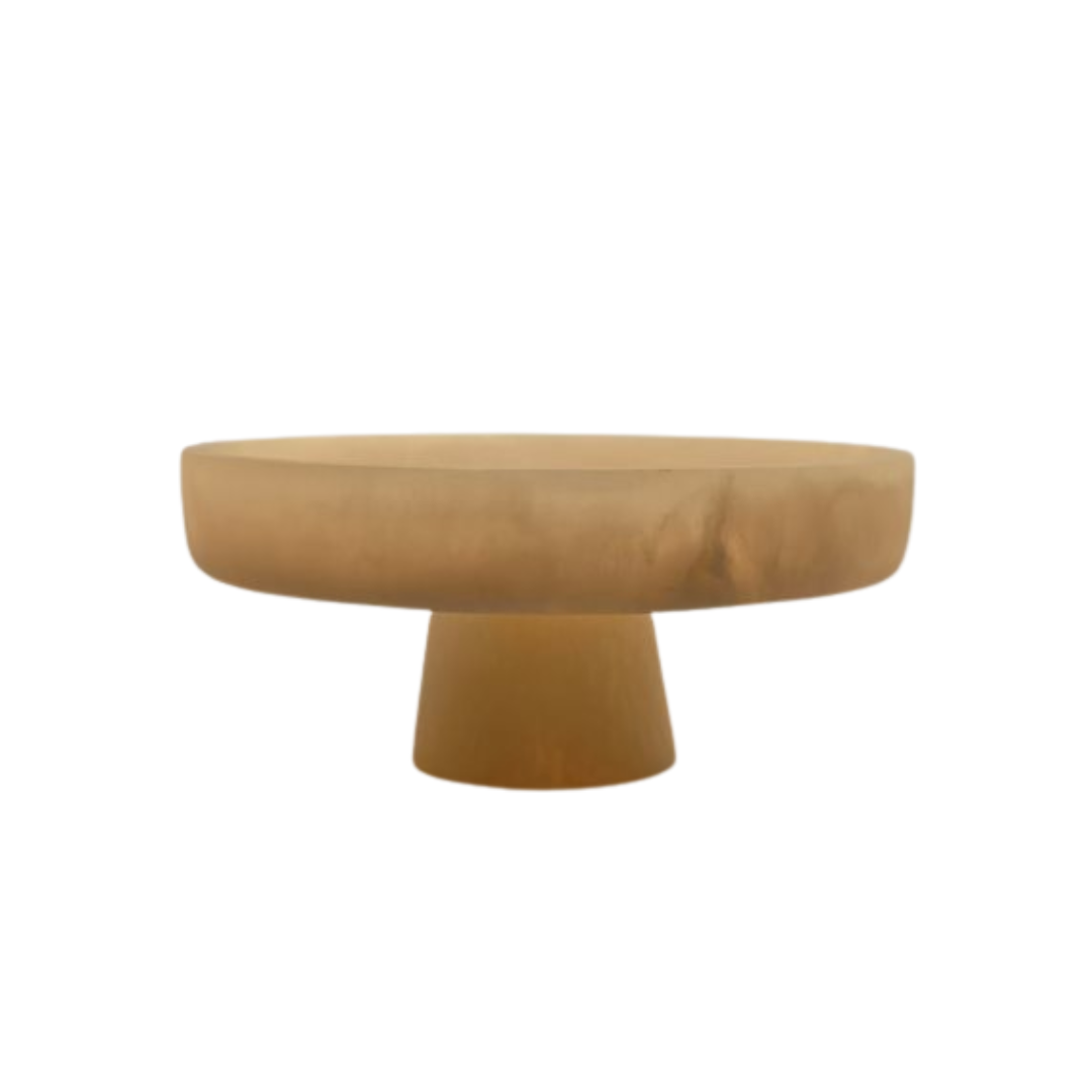 Hand-Poured Pedestal Serving Bowl