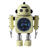 Laser Kids Robot Alarm Clock - Yellow