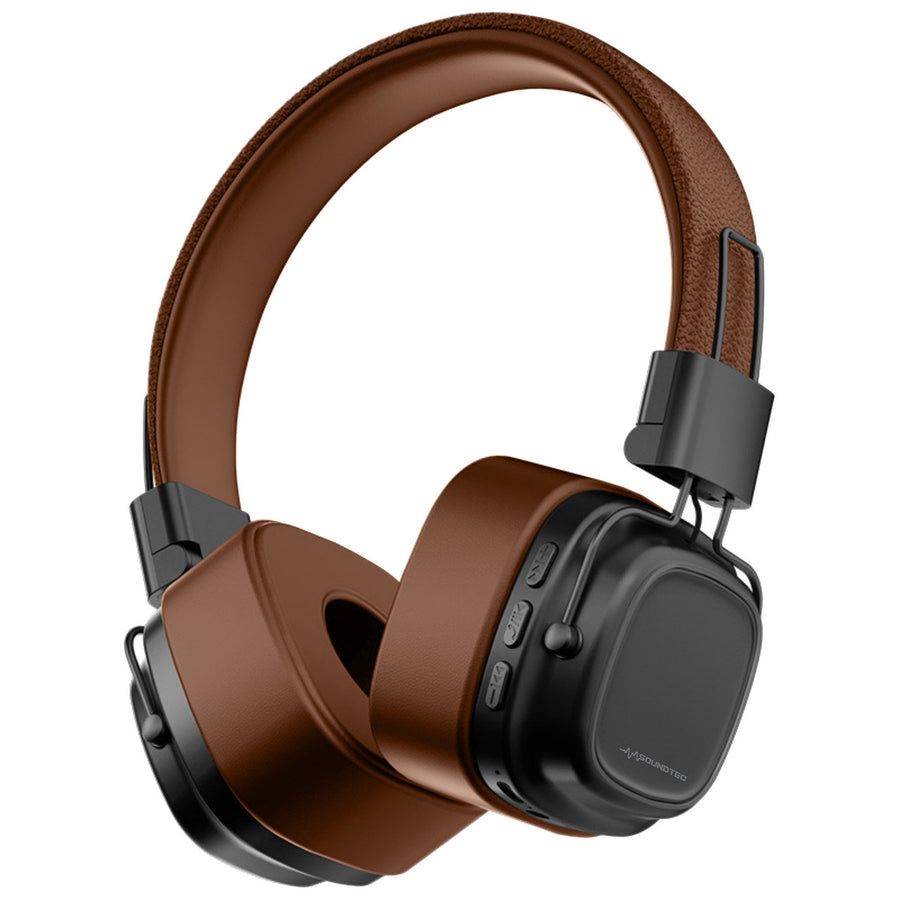 Soundtec Wireless On-Ear Headphones Brown