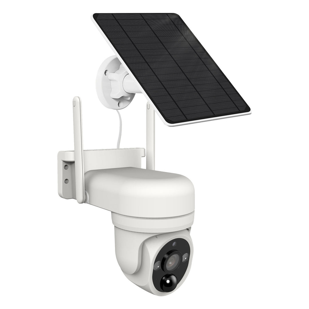 Laser FHD Outdoor Pan Tilt Camera Solar White