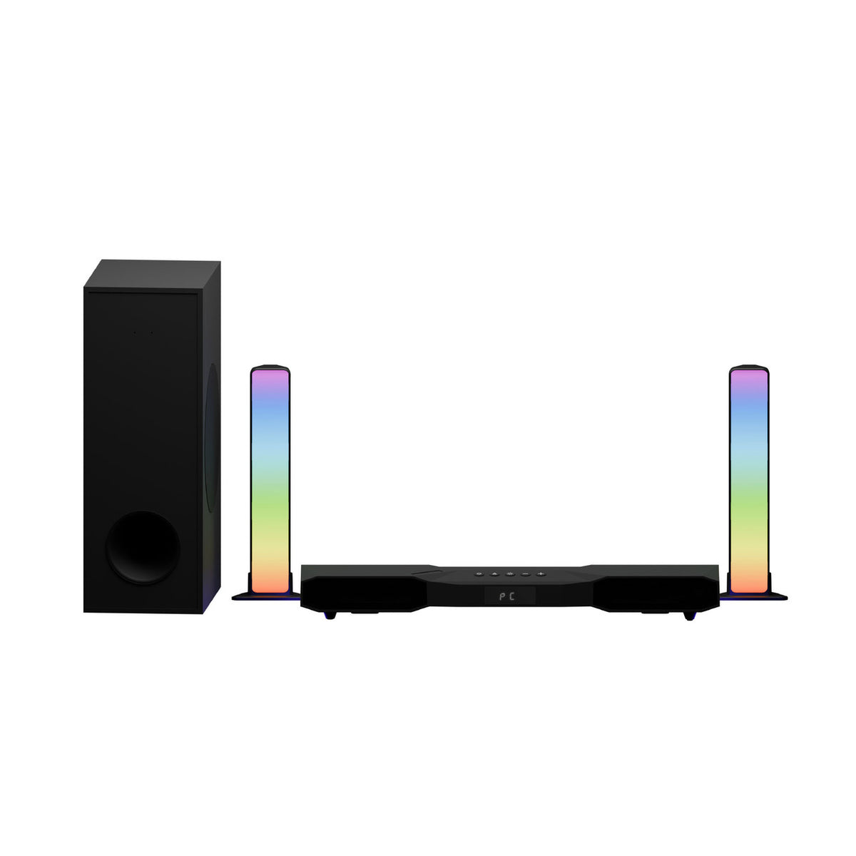 Laser RGB Gaming Soundbar with Subwoofer