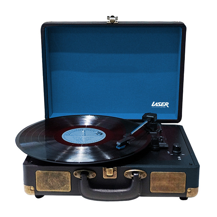 Bluetooth Suitcase Turntable with Speaker