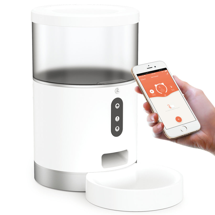 Tech4Pets 4L Smart Pet Feeder with App Control for Dogs & Cats