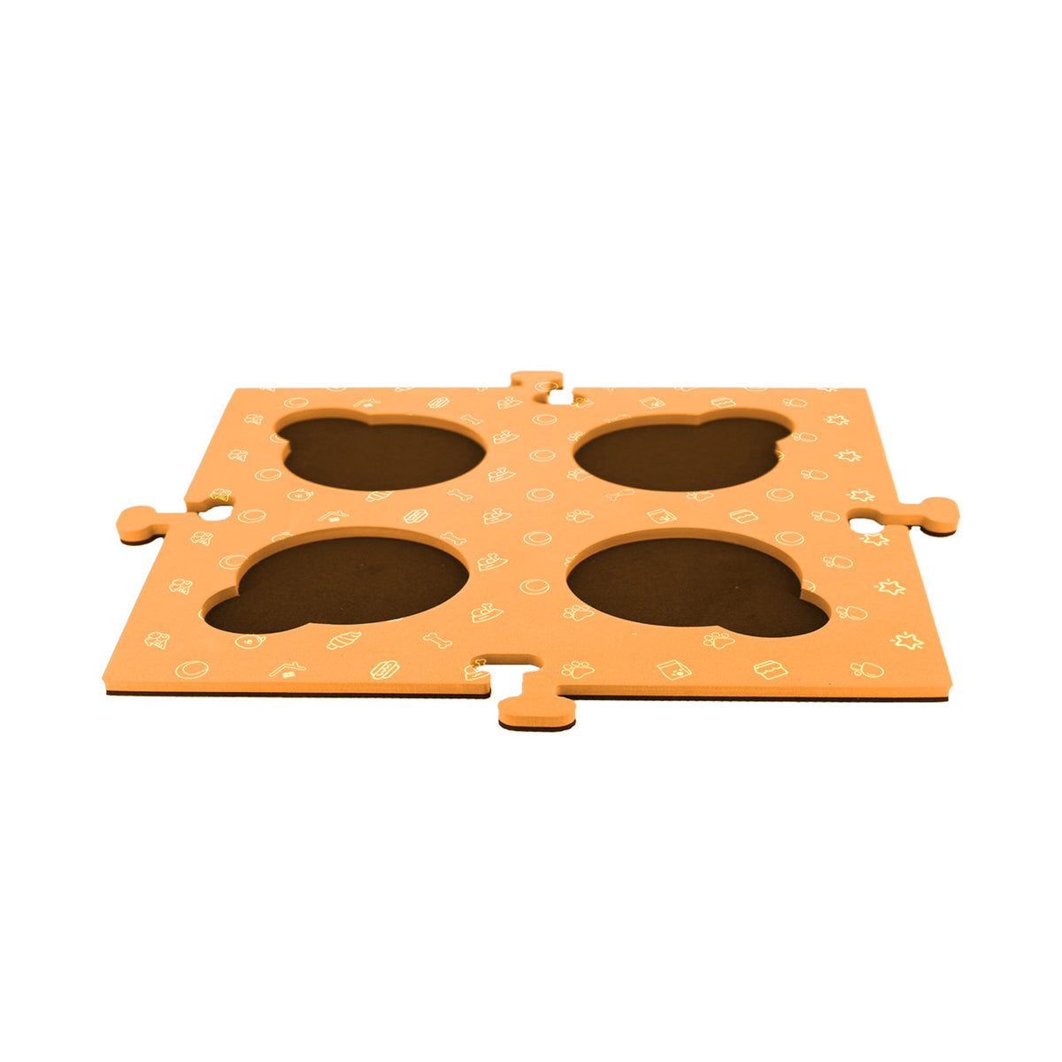 Tech4Pets Orange Mat 2-Pack for Talking Buttons & Floor
