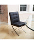 Pandora Modern Bonded Leather Dining Chair in Black