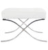 White Barcelona Ottoman - Classic Version - Replica