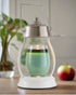 White Nickel Hurricane Lantern