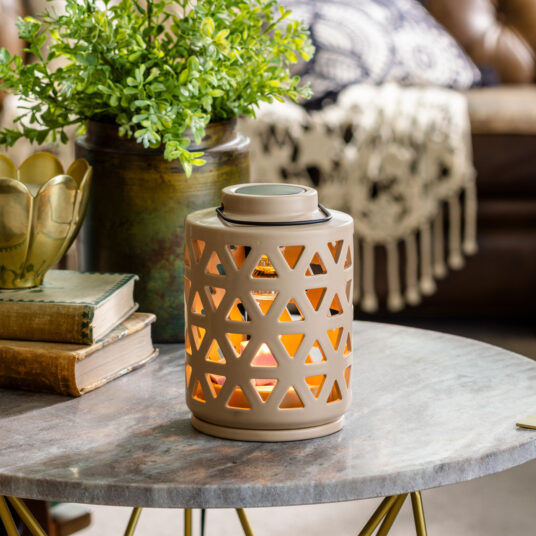 Geo Lantern Canopy Illumination Warmer - RRP $49.95 - Wholesale