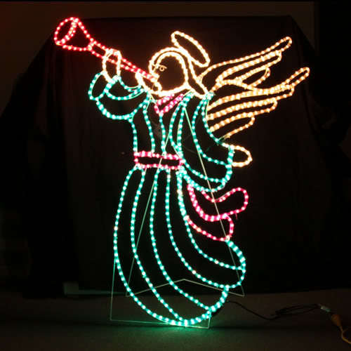 Samland LED ANIMATED CHRISTMAS ANGEL SOUNDING TRUMPET MOTIF ROPE LIGHT