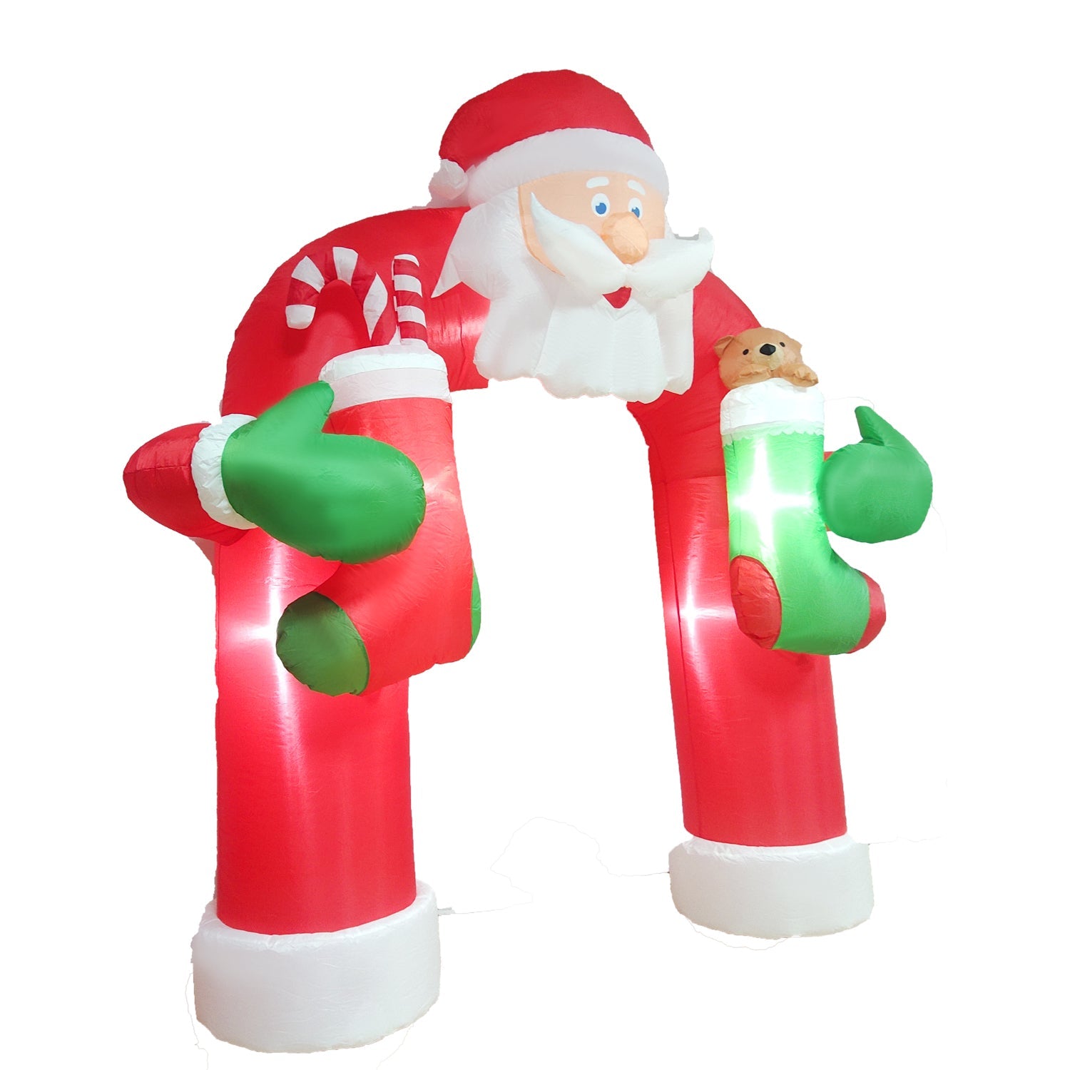 Samland 285CM INFLATABLE SANTA CLAUSE CHRISTMAS ARCHWAY WITH LED LIGHT