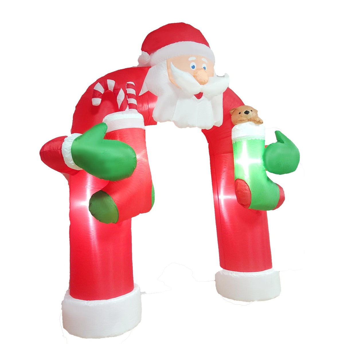 Samland 285CM INFLATABLE SANTA CLAUSE CHRISTMAS ARCHWAY WITH LED LIGHT