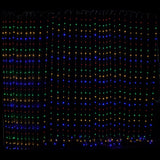 Samland 750 LED 620cmx240cm Copper Wire Curtain Light in Multi Colour