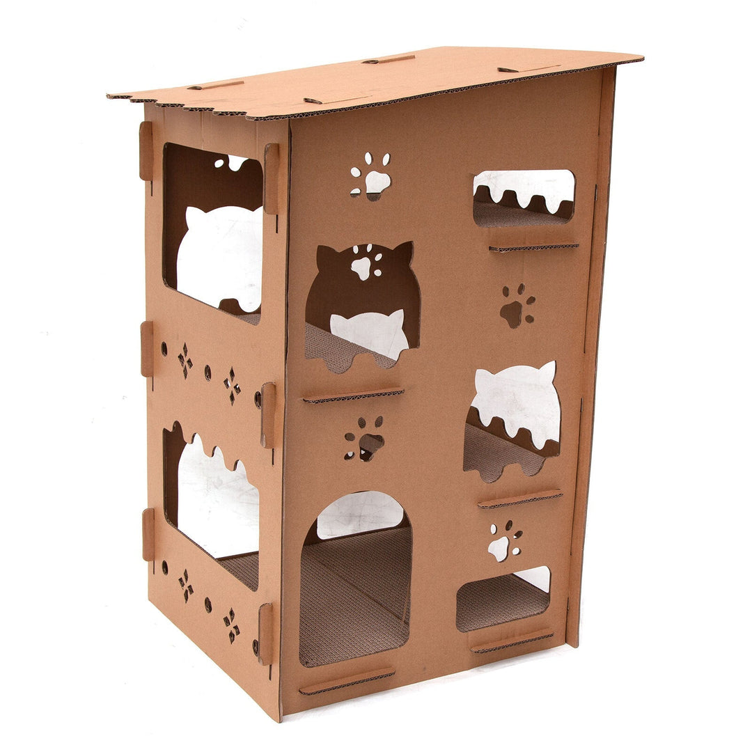 Samland CAT SCRATCHING CARDBOARD 4 LEVEL HOUSE