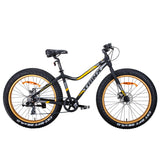 Samland TIGER T106 FAT BIKE SHIMANO 7 SPEED BICYCLE IN ORANGE