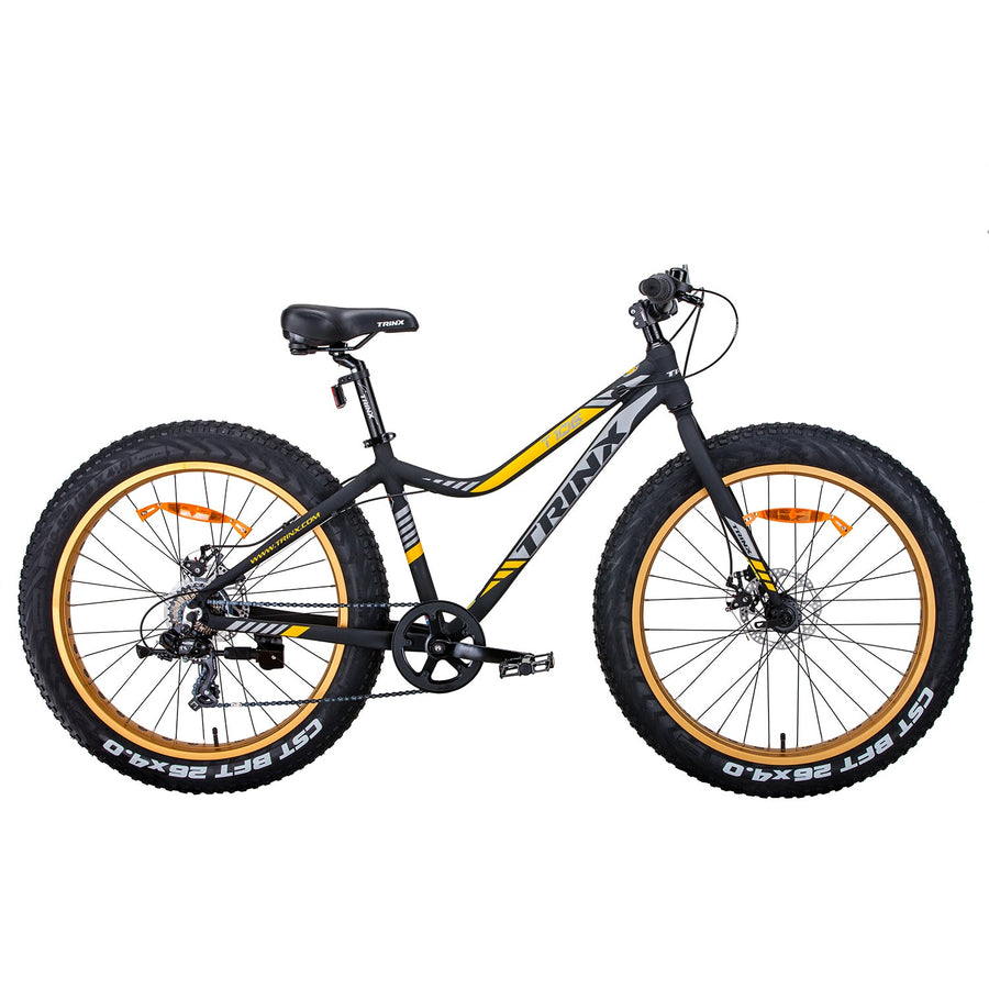 Samland TIGER T106 FAT BIKE SHIMANO 7 SPEED BICYCLE IN ORANGE