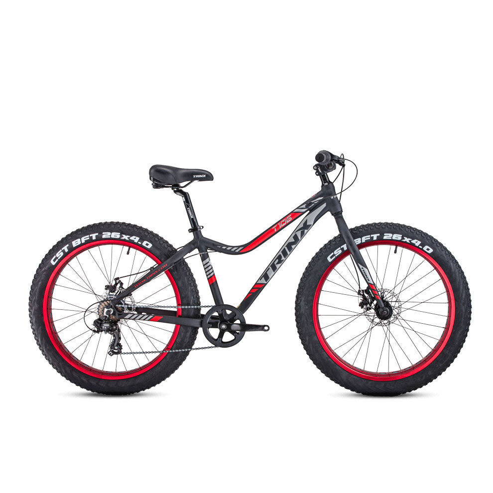 Samland TIGER T106 FAT BIKE SHIMANO 7 SPEED BICYCLE IN RED