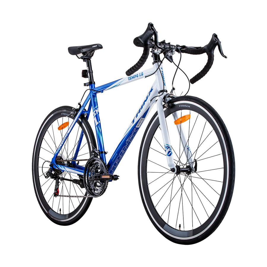 Samland 700C ROAD BIKE TEMPO1.0 SHIMANO 21 SPEED RACING BICYCLE 56CM BLUE/WHITE