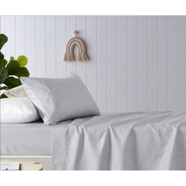 Paws Printed Microfibre Sheet Set by The Big Sleep Double