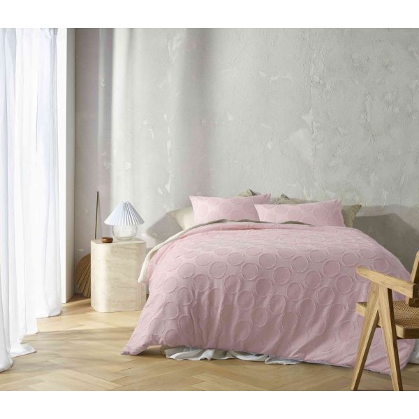 Orion Blush Quilt Cover by Vintage Design Homeware Single