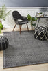 Allure Black Cotton Rayon Rug by Rug Culture - 280X190CM