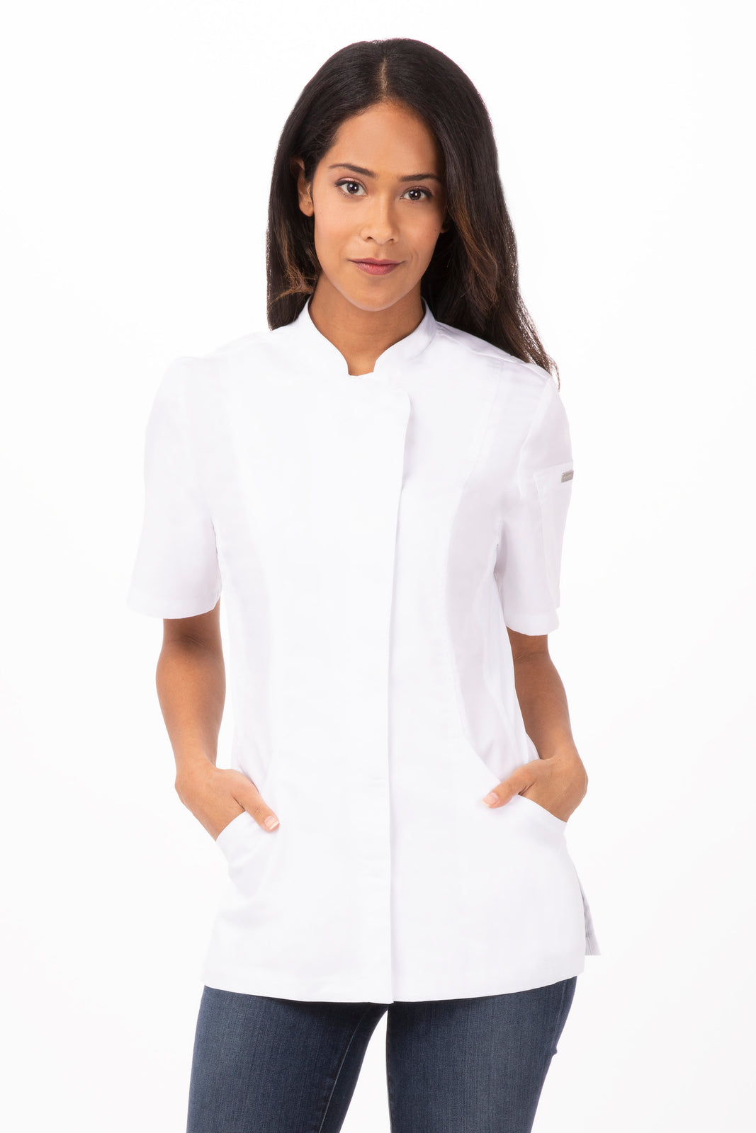 Roxby Women's White L Chef Jacket by Chef Works
