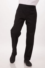 Lightweight Black M Slim Men's Chef Pants by Chef Works