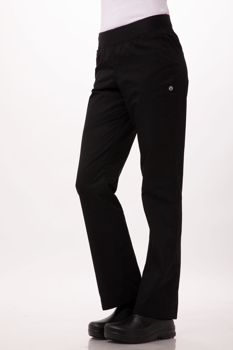 Lightweight Black XXL Slim Women's Chef Pants by Chef Works