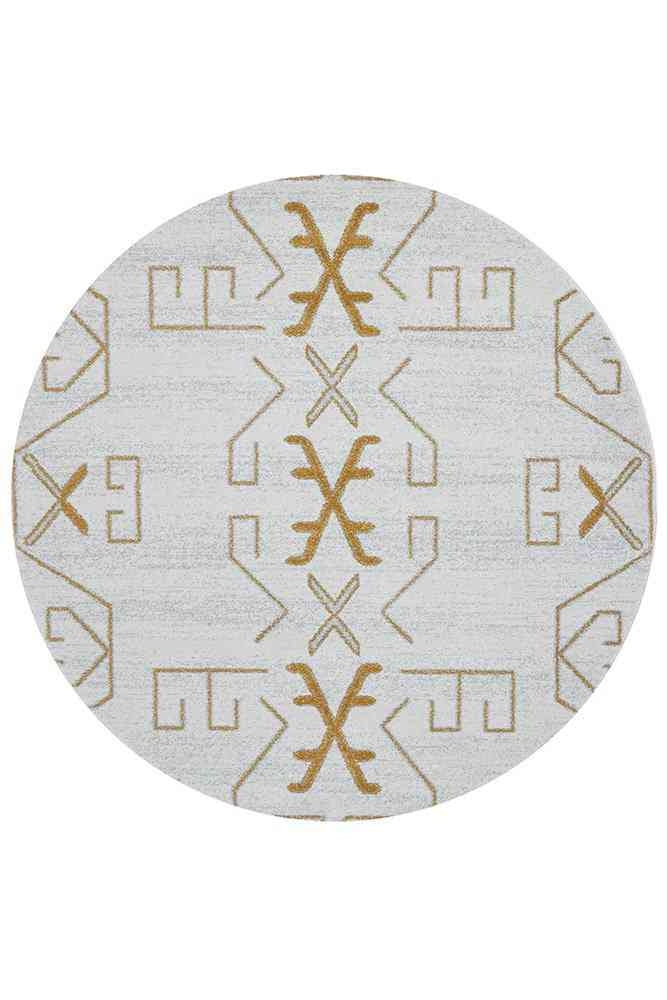 Paradise Round Cala Gold by Rug Culture - 240X240CM - ROUND