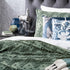 Medallion Sage Cotton Vintage Washed Tufted King Quilt Cover set by Park Avenue