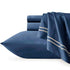 Strada Embroidered 1000 TC Egyptian Cotton Indigo Deep Queen Sheet sets by Renee Taylor