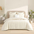 Dakota Beige Jacquard European Pillowcase by Renee Taylor